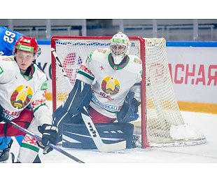 Вратарь Сергей Большаков и защитник Даниил Липский дебютировали за национальную сборную Беларуси на турнире Qazaqstan Hockey Open