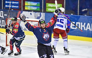 Сергей Костицын забросил в первом же матче после возвращения в чемпионат Беларуси – спустя 17 лет