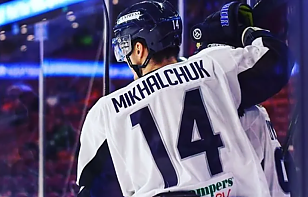 Владислав Михальчук отметился голевой передачей в матче ECHL