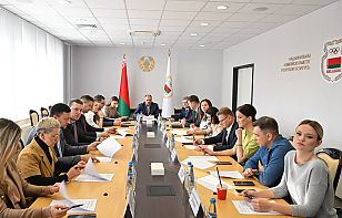 Александр Богданович принял участие в заседание жюри Премии Национального олимпийского комитета Республики Беларусь по итогам 2025 года