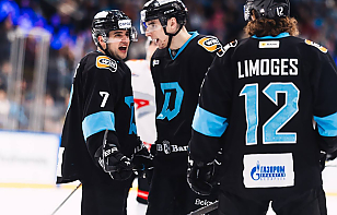 Тройка Энас – Пинчук – Лимож делит третье по результативности за один сезон с учетом плей-офф в истории КХЛ
