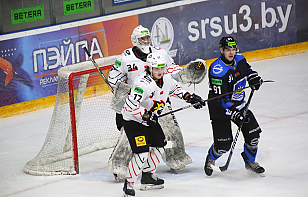 «Химик» забросил победную шайбу за 33 секунды до конца третьего периода в игре с «Гомелем» и прервал серию из трех неудач