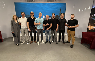 Хоккеисты и тренер «Немана» стали гостями передачи «Окна города»