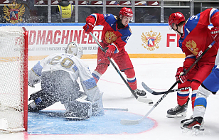Россия U20 забросила 6 шайб Казахстану U20 на Кубке Будущего в Санкт-Петербурге