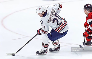 Никита Парфенюк отметился ассистом в матче регулярного чемпионата OHL
