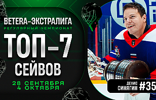 Денис Синягин и другие! | Топ-7 сейвов четвертой недели Betera-Экстралиги