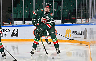 Шайба Александра Яценко в овертайме принесла победу «Чайке», Павел Гаврилович отметился голевой передачей в матче с «Белыми медведями»