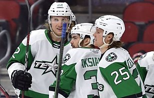 Евгений Оксентюк забросил первую шайбу в АХЛ и был признан первой звездой матча