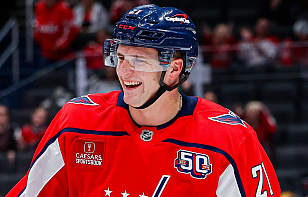 Ассистентский балл Алексея Протаса помог «Вашингтону» обыграть «Флориду», белорус набирает очки в четырех матчах кряду