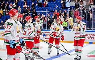 Церемония награждения сборной Беларуси на Кубке Первого канала