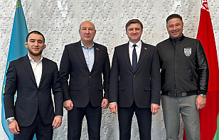 Председатель ФХБ в составе делегации БФСО «Динамо» встретился с послом Беларуси в Казахстане