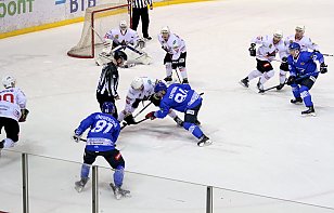 «Витебск» в упорном матче одержал победу над «Авиатором», Лемешевский забросил десятую шайбу в сезоне