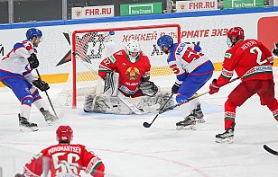 Молодежная сборная Беларуси вела 3:1, но пропустила 3 шайбы подряд и уступила СХЛ на турнире «Лига Ставок. Кубок Будущего».
