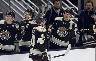 Илья Протас отметился ассистом в игре против команды Колосова, передача Сидорова – белорусы провели результативную ночь в АХЛ