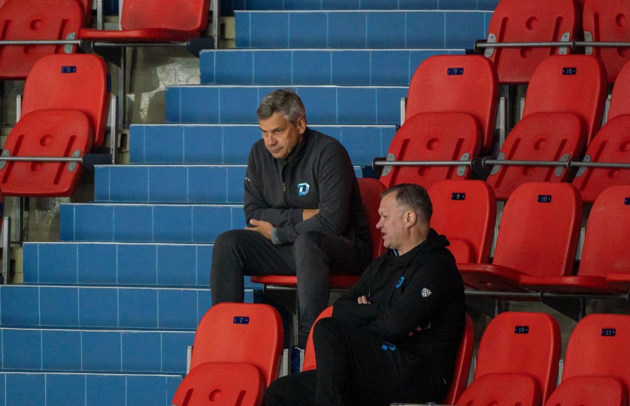 Дмитрий Квартальнов и Игорь Горбенко на тренировке в Бобруйске